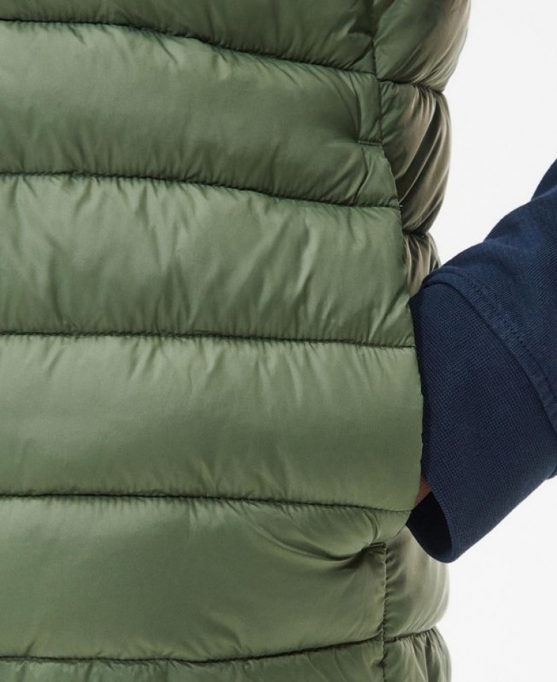 Green Men Barbour Bretby Quilted Vest | US-0943SDEXN