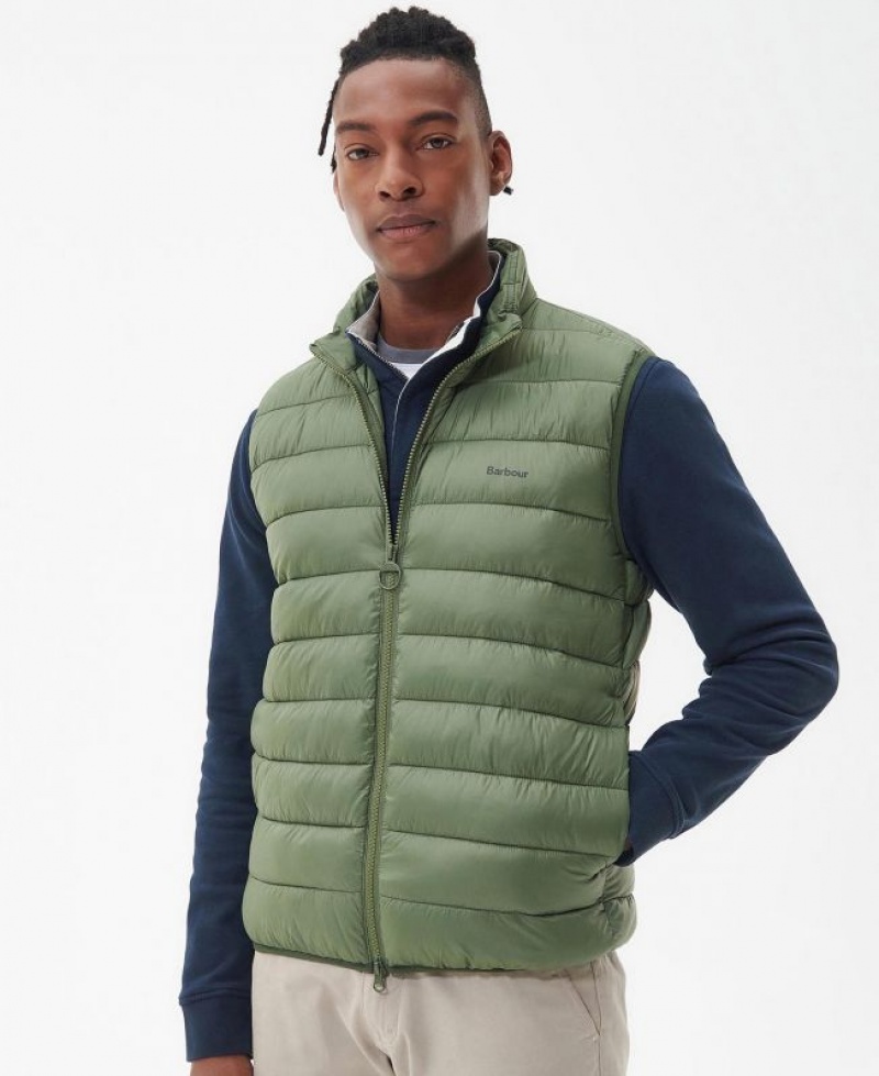 Green Men Barbour Bretby Quilted Vest | US-0943SDEXN