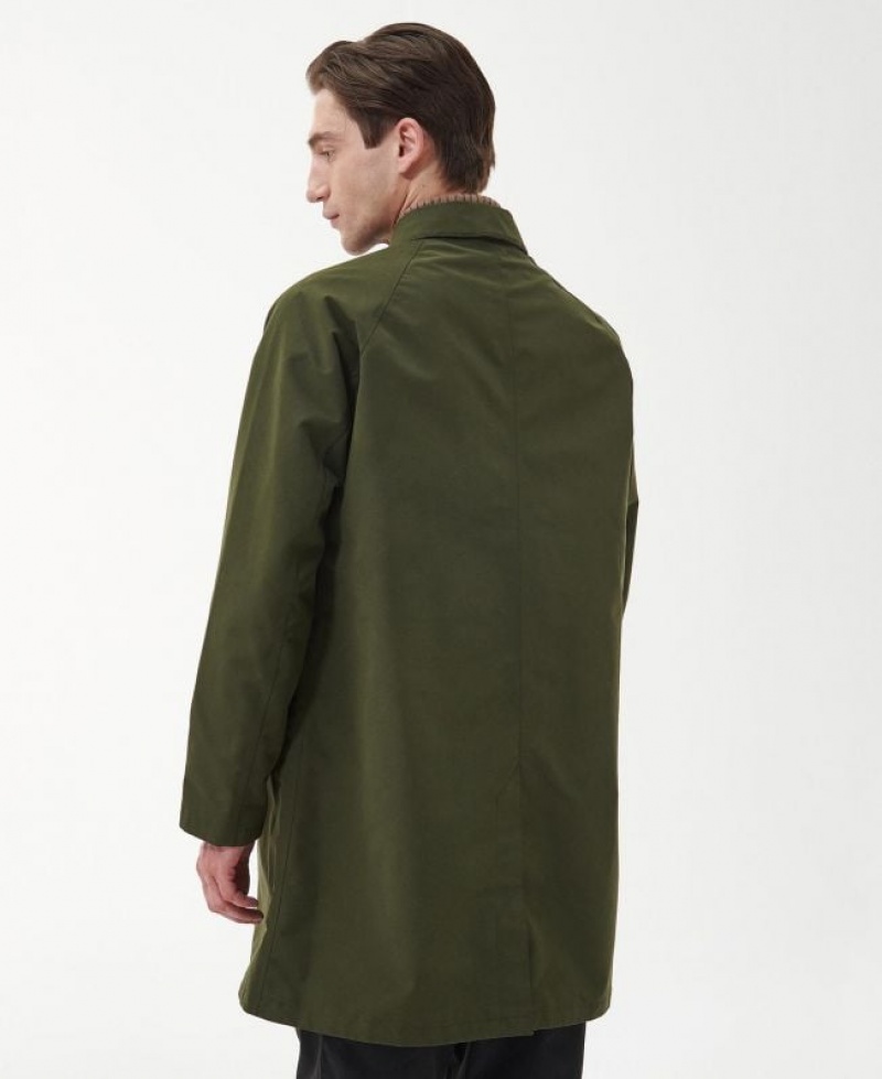 Green Men Barbour Cambridge Mac Waterproof Jacket | US-3752UWKLD