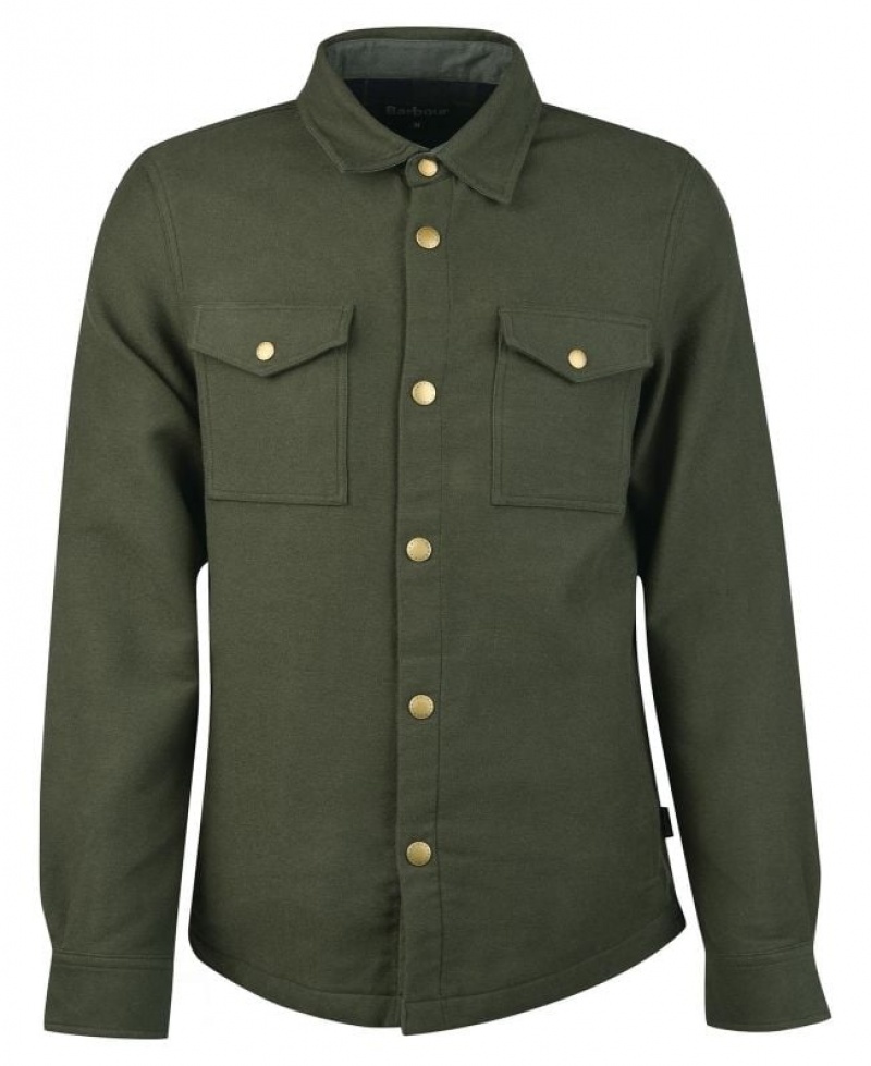 Green Men Barbour Carrbridge Overshirt | US-2051GDPCB