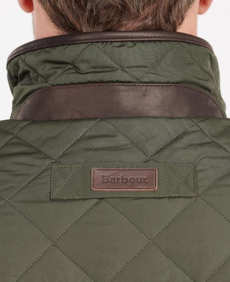 Green Men Barbour Devon Quilted Jacket | US-0231ZFVHM