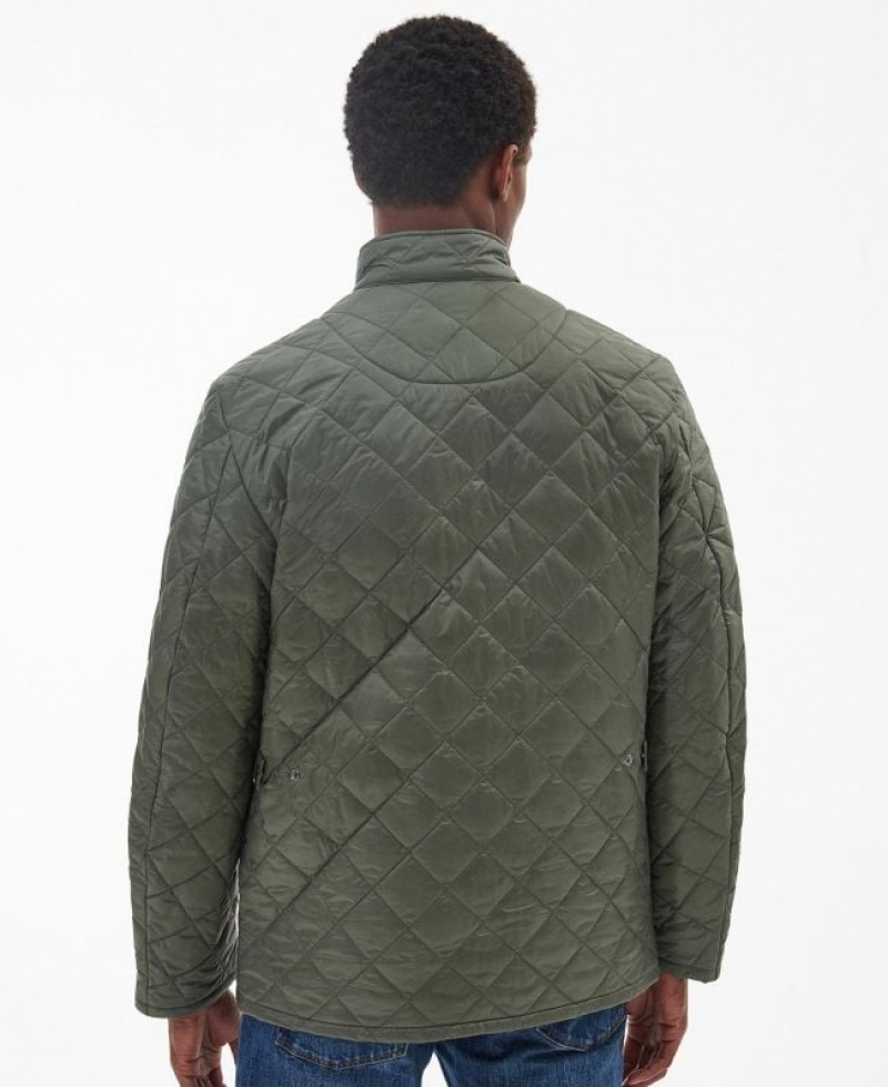 Green Men Barbour Flyweight Chelsea Quilted Jacket | US-6132LUIVP