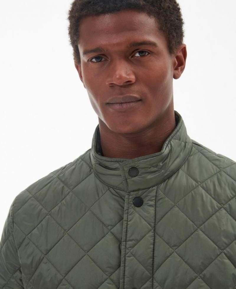 Green Men Barbour Flyweight Chelsea Quilted Jacket | US-6132LUIVP