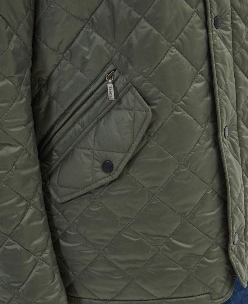 Green Men Barbour Flyweight Chelsea Quilted Jacket | US-6132LUIVP