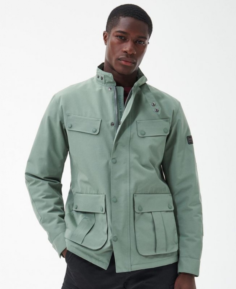 Green Men Barbour International Tourer Duke Waterproof Jacket | US-8651ZWIYJ