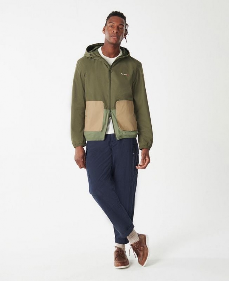 Green Men Barbour Kenby Showerproof Jacket Rain Jacket | US-9432JXPUN