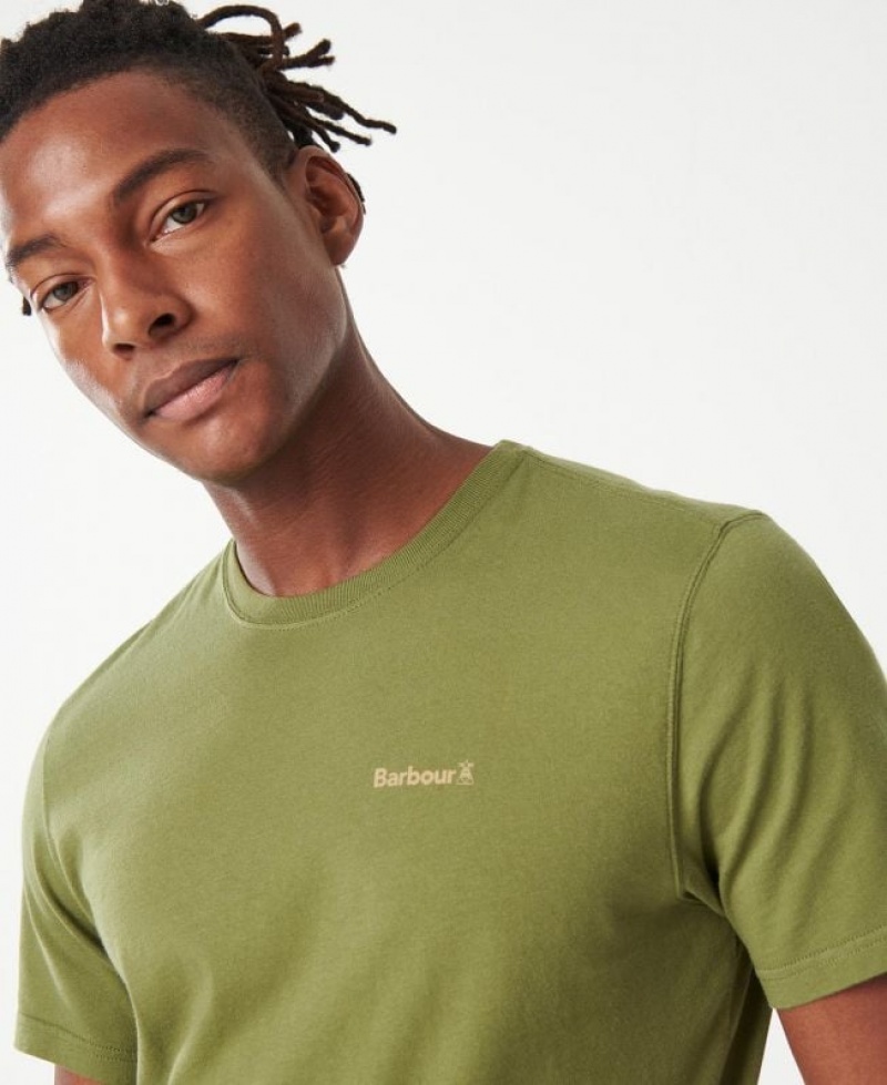 Green Men Barbour Kentrigg T-Shirts | US-0157EIYBC