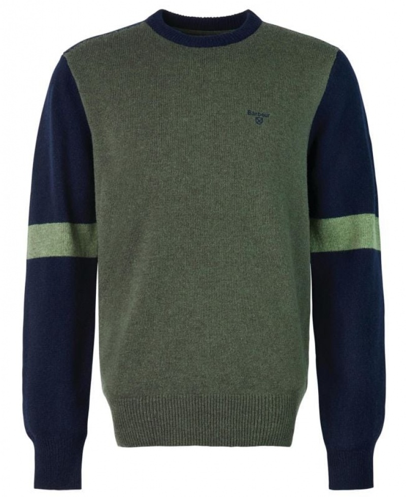 Green Men Barbour Ketton Knitted Sweater | US-0645ZPIGE