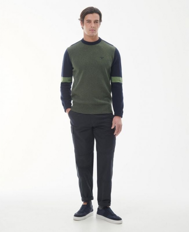 Green Men Barbour Ketton Knitted Sweater | US-0645ZPIGE