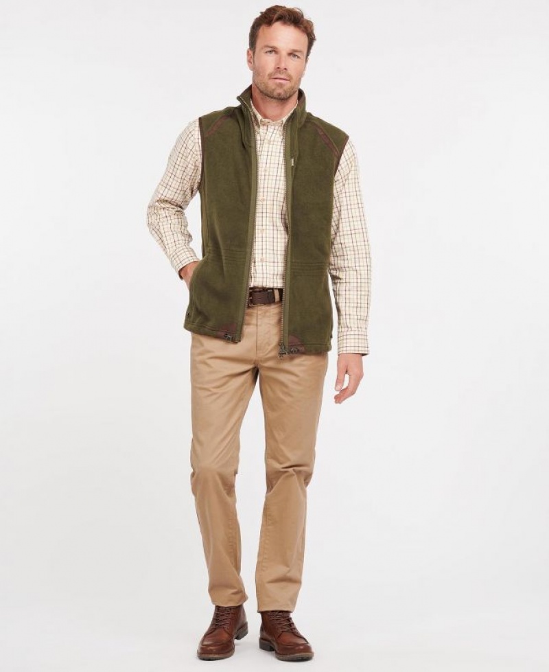 Green Men Barbour Langdale Vest | US-7685ABRTQ