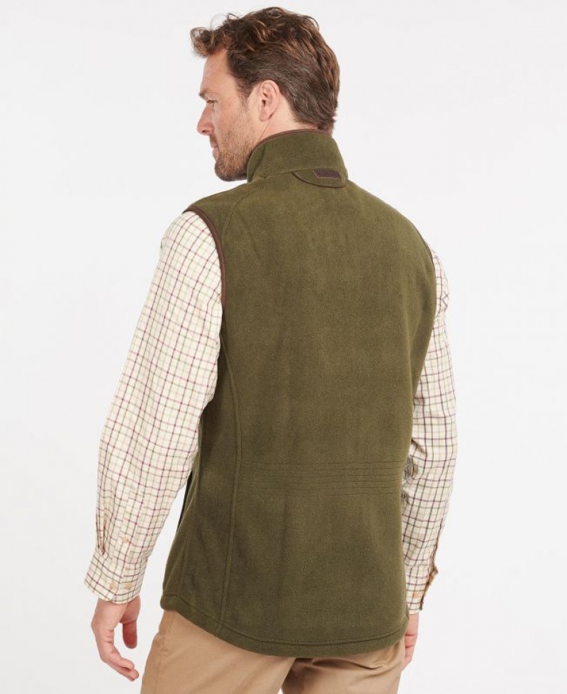 Green Men Barbour Langdale Vest | US-7685ABRTQ