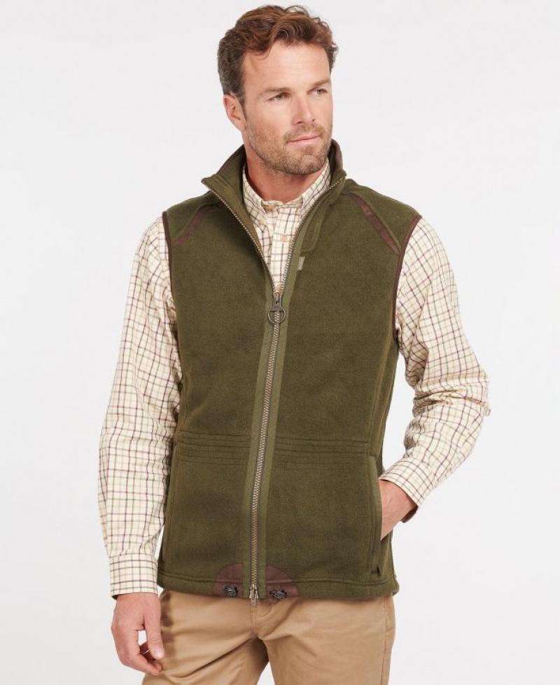 Green Men Barbour Langdale Vest | US-7685ABRTQ