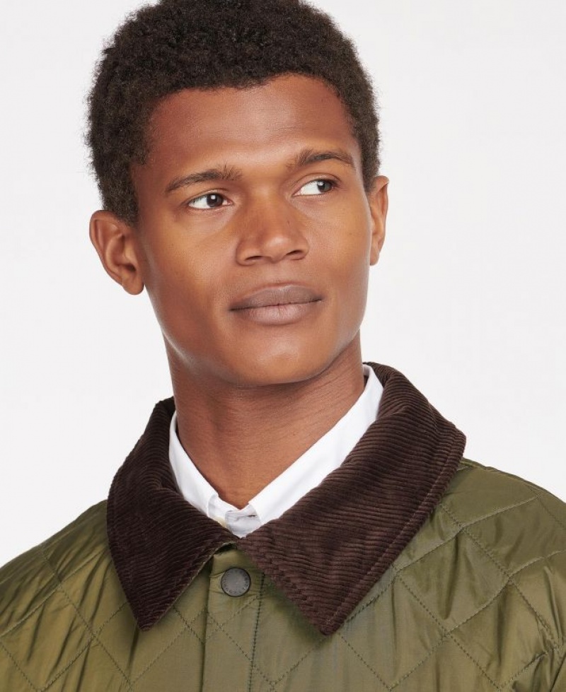 Green Men Barbour Liddesdale® Quilted Jacket | US-7946AOVWY