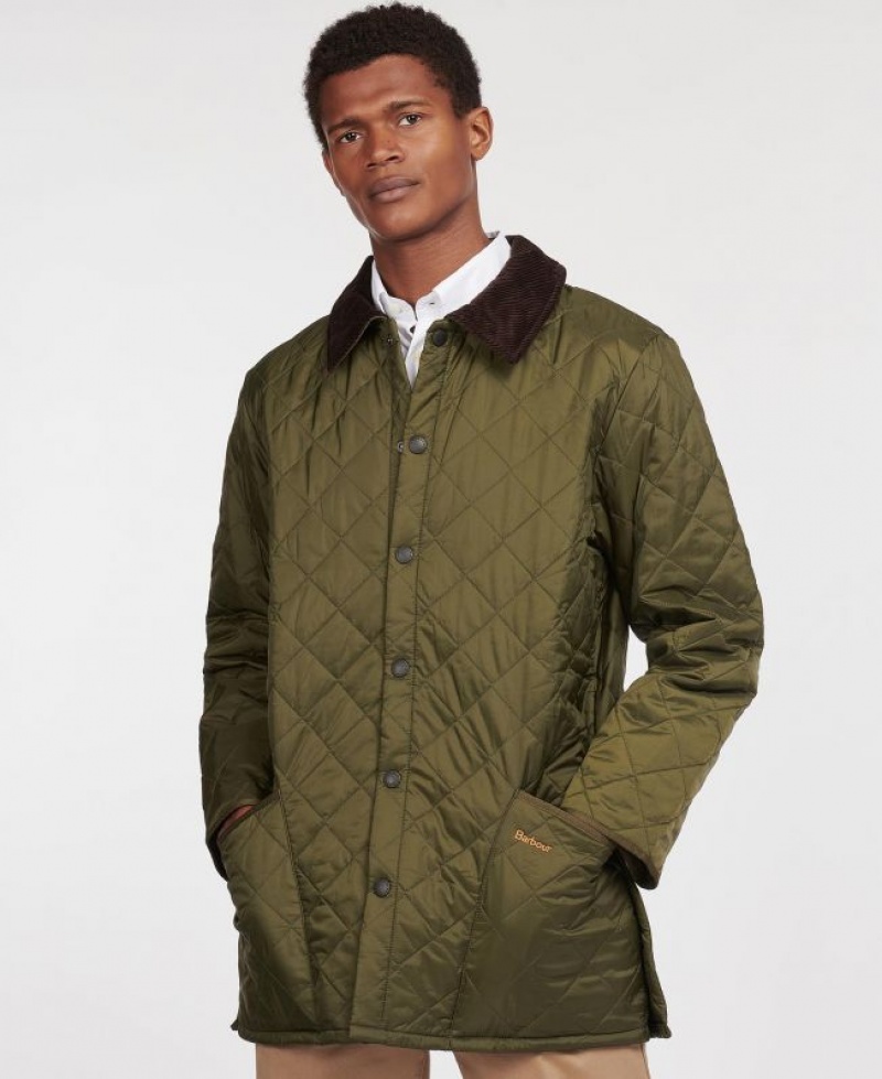 Green Men Barbour Liddesdale® Quilted Jacket | US-7946AOVWY