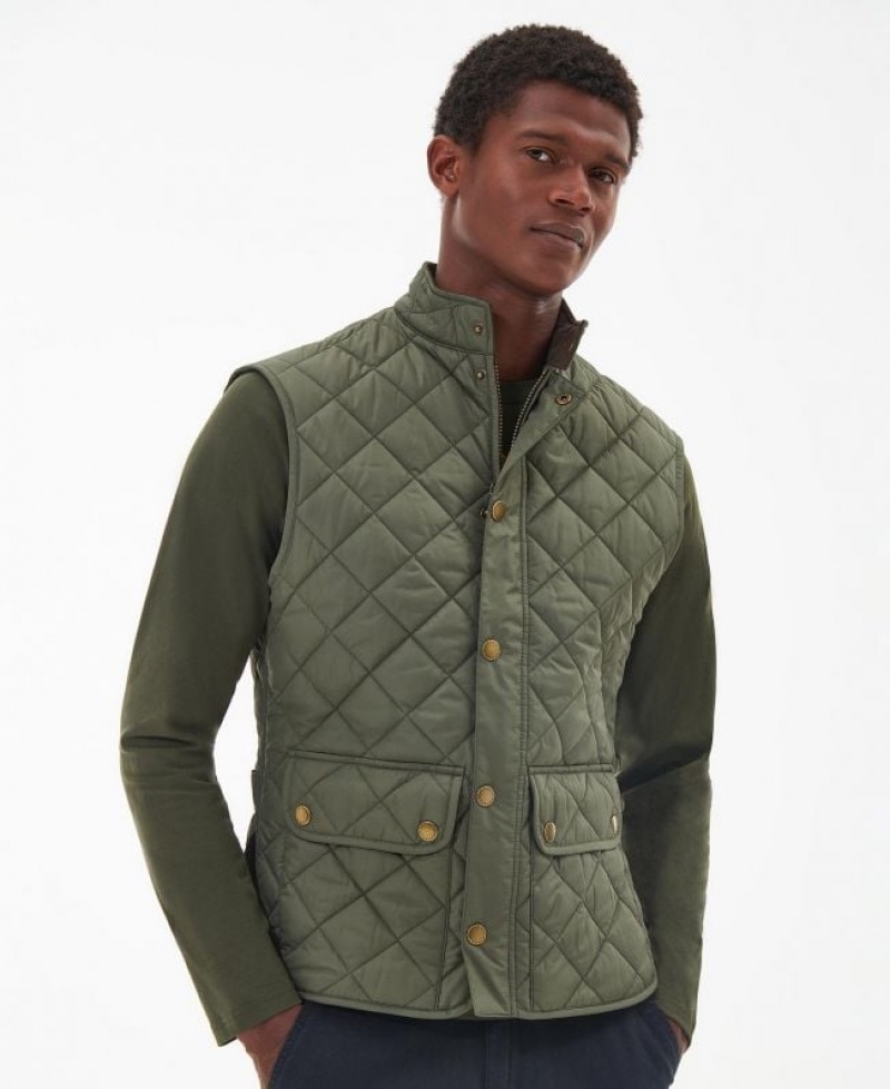 Green Men Barbour Lowerdale Vest | US-3872DYSIQ