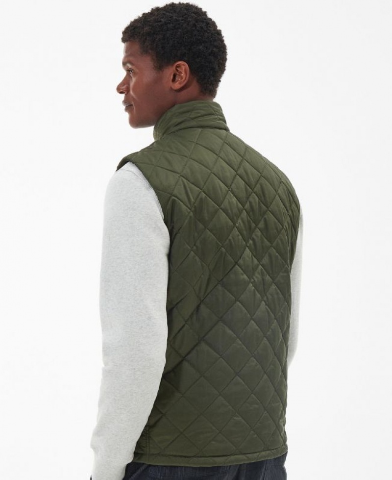 Green Men Barbour Monty Vest | US-2765IODXM