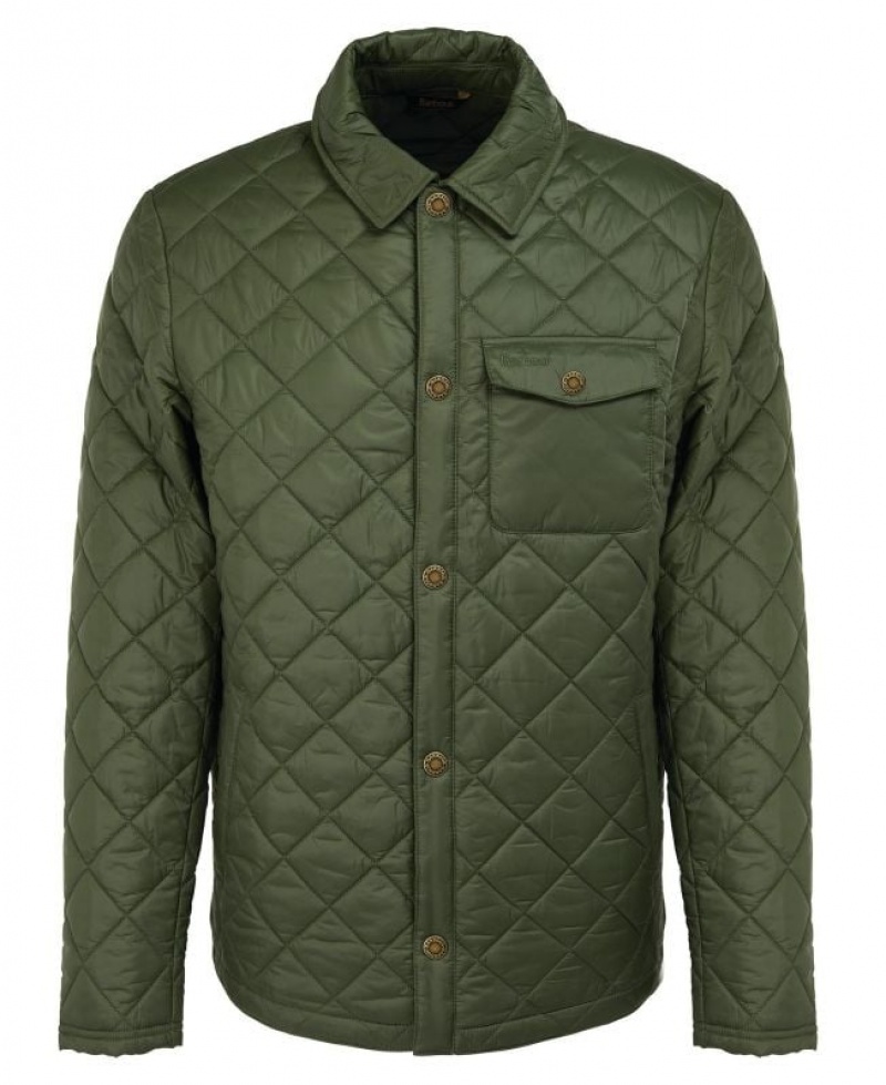 Green Men Barbour Newbie Quilted Jacket | US-6351URLBA