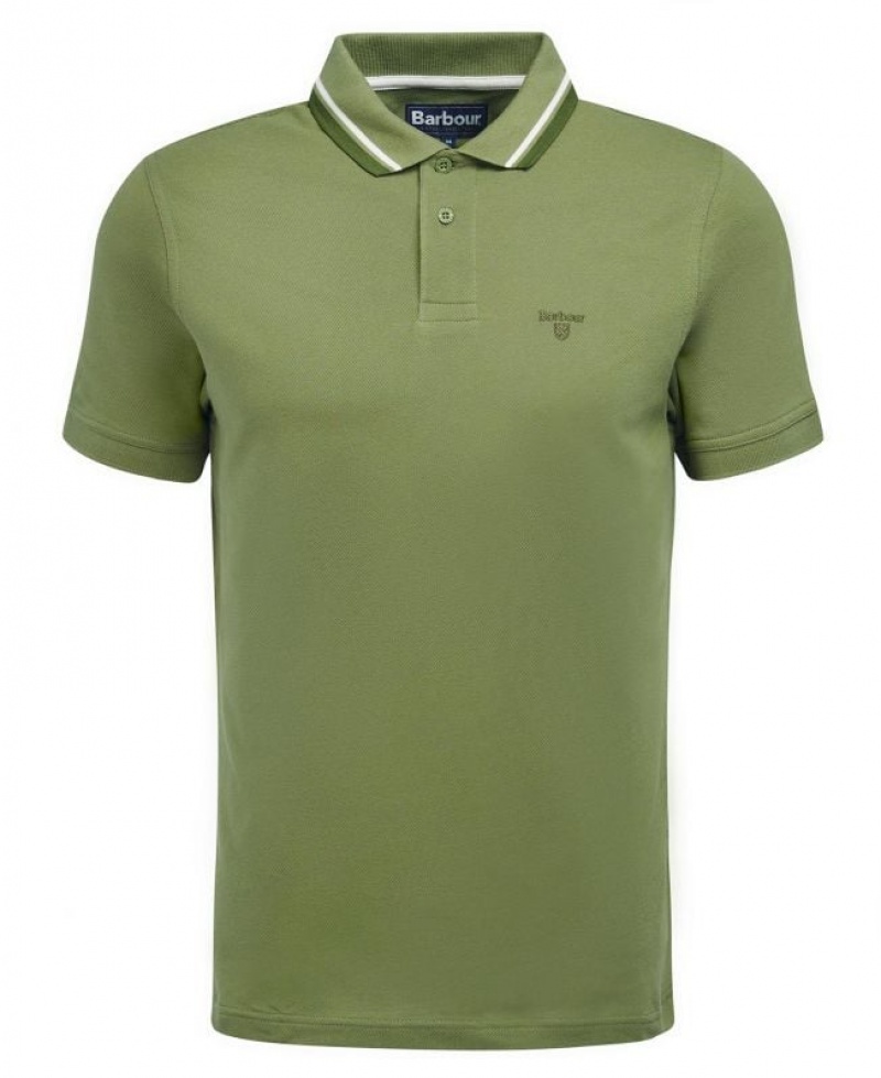 Green Men Barbour Otterburn Polo Shirt | US-8639XDHBE