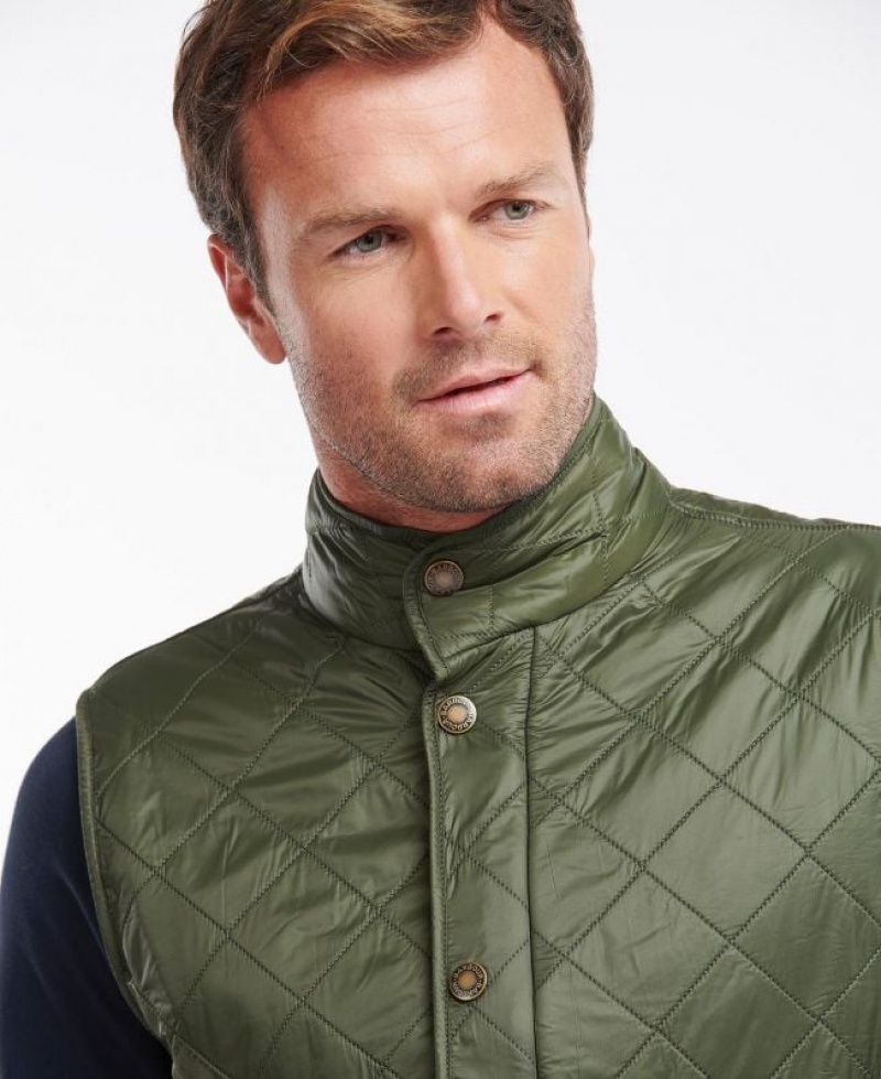 Green Men Barbour Rosemount Polar Fleece Vest | US-6057SARKJ