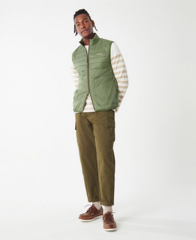 Green Men Barbour Shoreline Vest | US-5207PXKAH