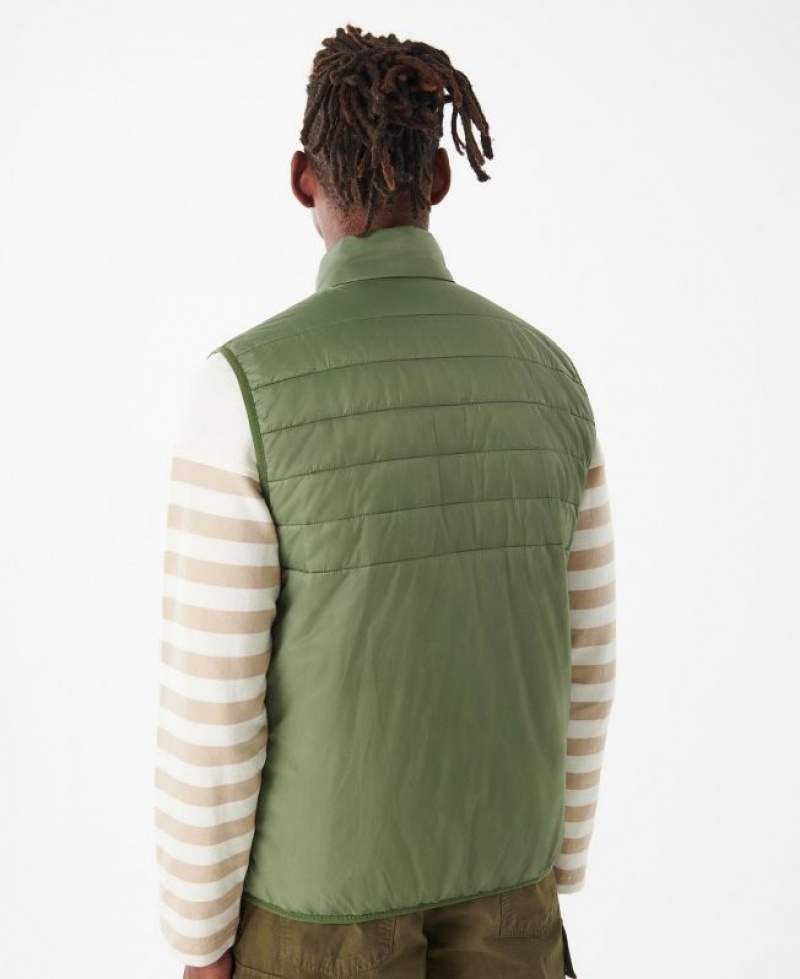 Green Men Barbour Shoreline Vest | US-5207PXKAH