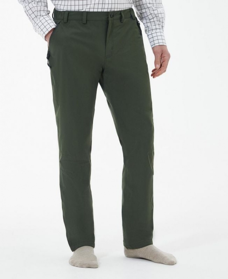 Green Men Barbour Swinton Active Pants | US-1038IKHAB