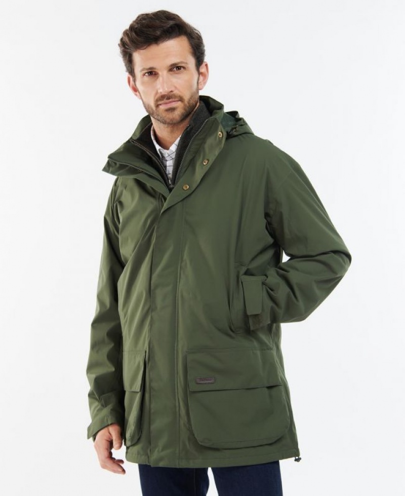 Green Men Barbour Swinton Casual Jacket | US-3872IDAPY