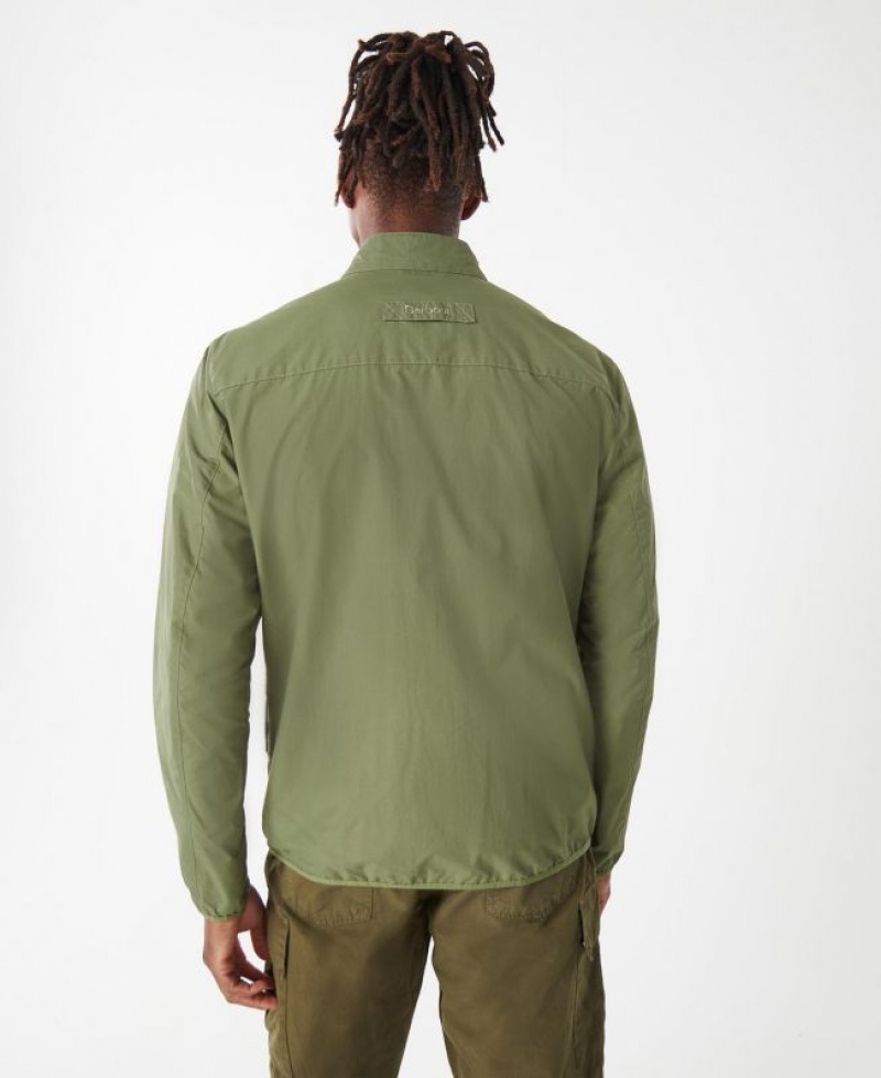 Green Men Barbour Tarbley Casual Jacket | US-4061NDFTZ