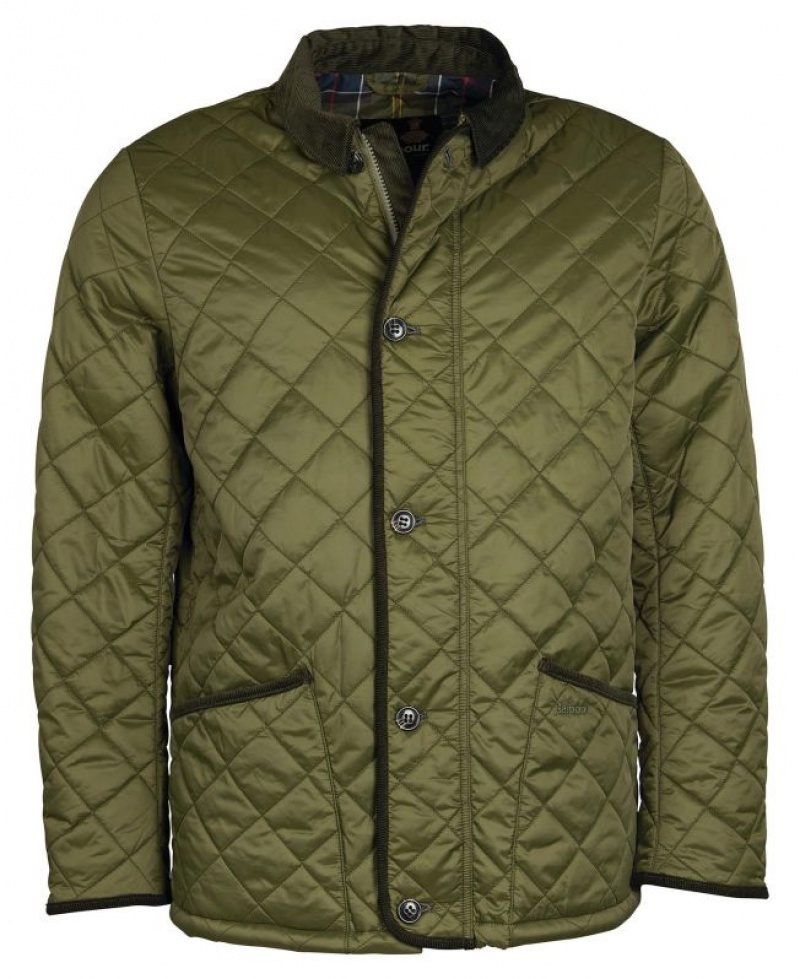 Green Men Barbour Winter Liddesdale Quilted Jacket | US-5628WRDGV