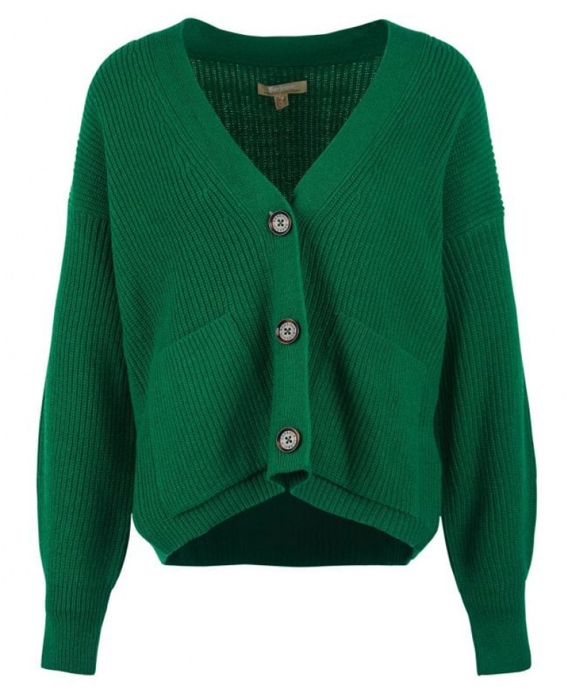 Green Women Barbour Alexandria Cardigan | US-7930ZEOYU