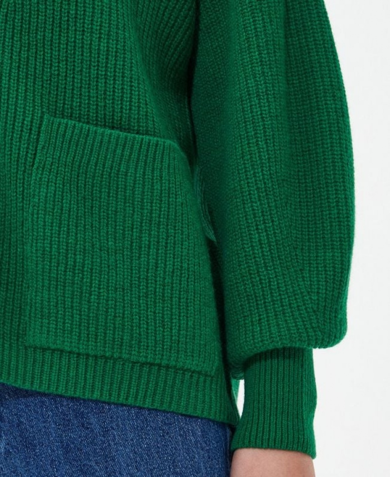 Green Women Barbour Alexandria Cardigan | US-7930ZEOYU