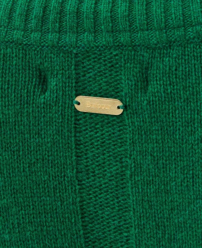 Green Women Barbour Germaine Knitted Sweater | US-9765IQTMD