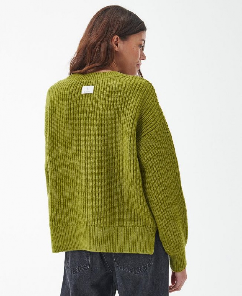 Green Women Barbour Horizon Knitted Sweater | US-0753RZHOF