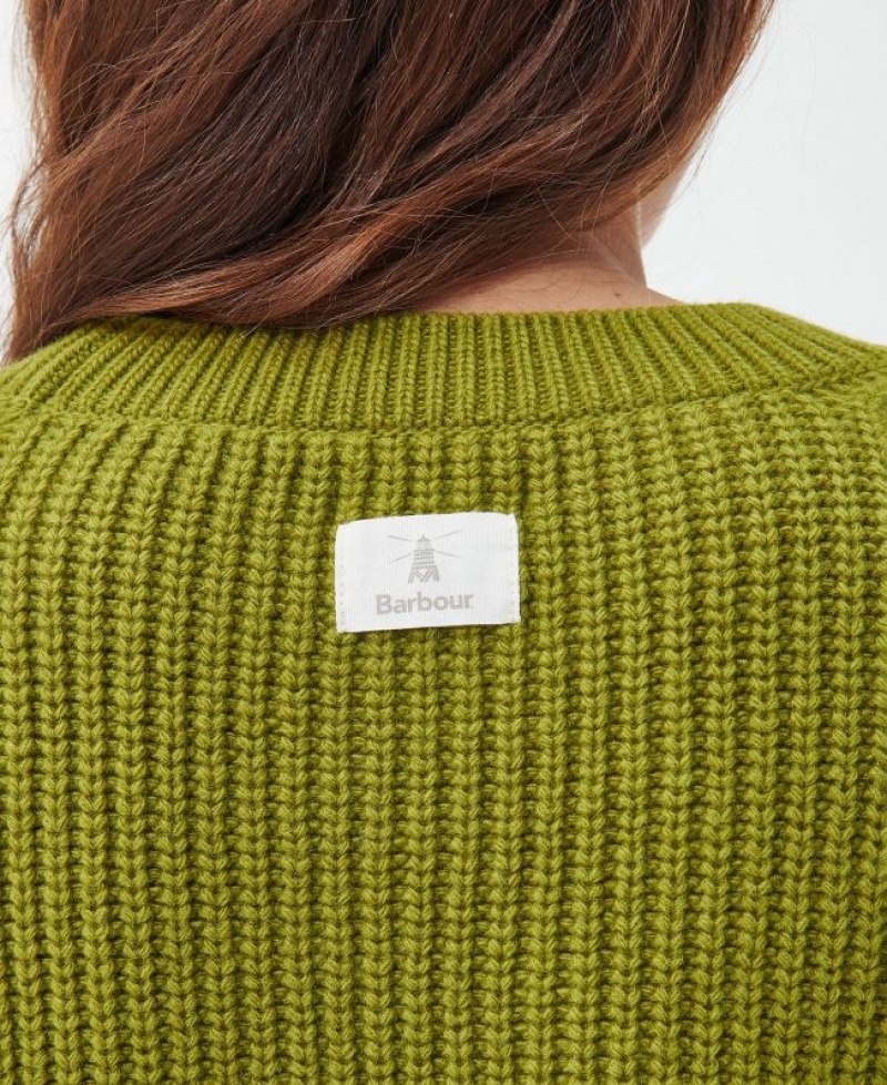 Green Women Barbour Horizon Knitted Sweater | US-0753RZHOF