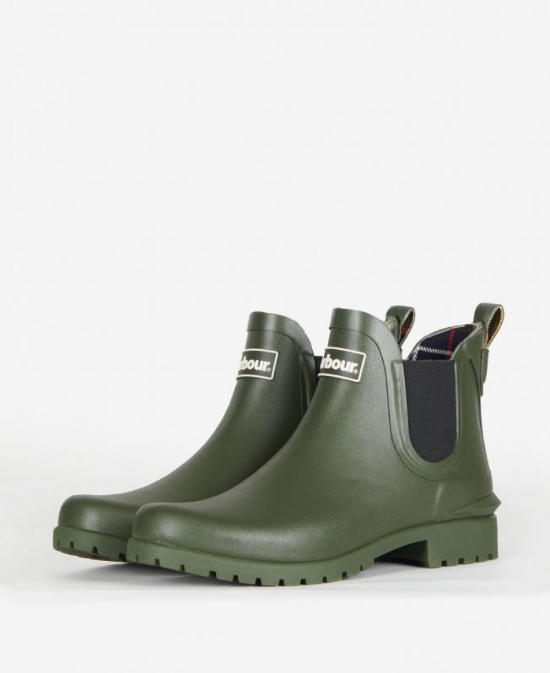 Green Women Barbour Wilton Wellingtons Rain Boots | US-3601WLGNK