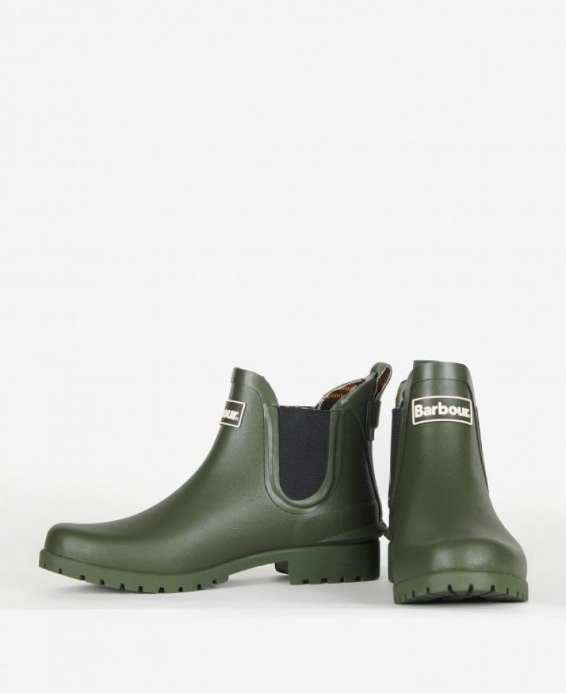 Green Women Barbour Wilton Wellingtons Rain Boots | US-3601WLGNK