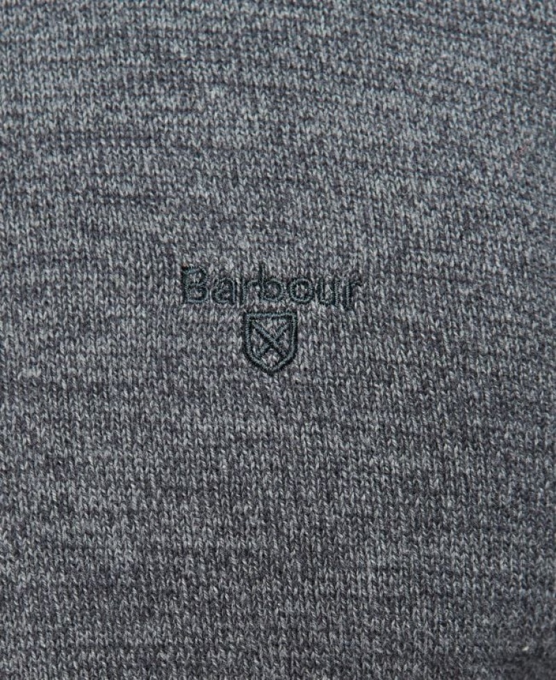 Grey Men Barbour Firle Crew Sweater | US-2173EYKVG