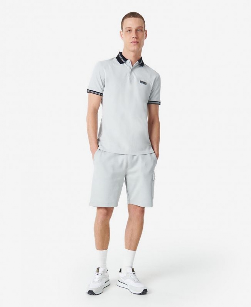 Grey Men Barbour International Tracker Polo Shirt | US-5794BOXQY