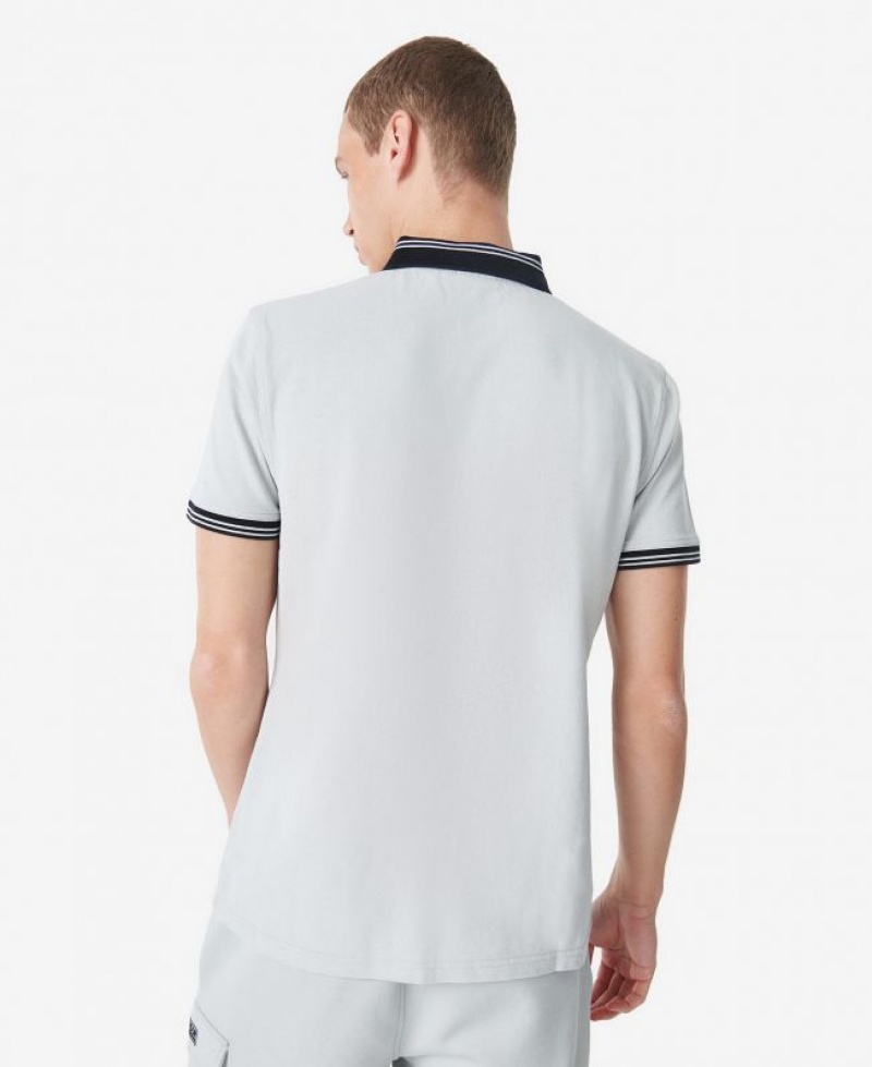 Grey Men Barbour International Tracker Polo Shirt | US-5794BOXQY