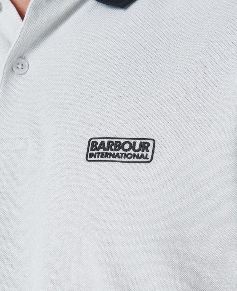 Grey Men Barbour International Tracker Polo Shirt | US-5794BOXQY