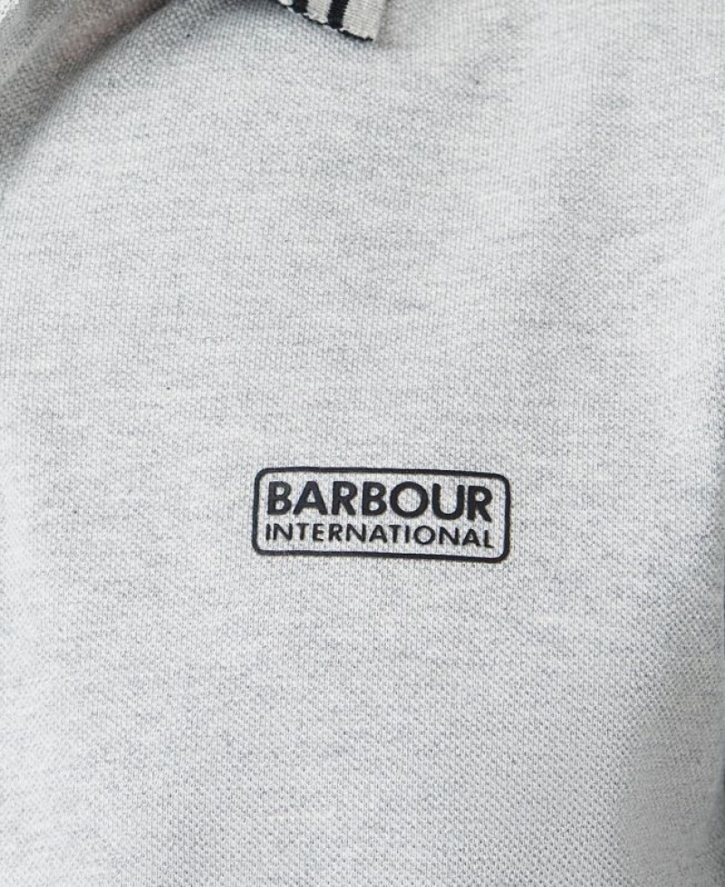 Grey Men Barbour International Ziggy Polo Shirt | US-4912PMNZI