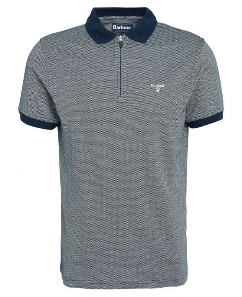 Grey Men Barbour Kelleth Polo Shirt | US-6783UDWRF