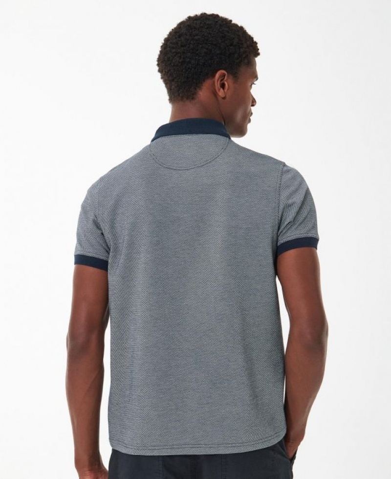 Grey Men Barbour Kelleth Polo Shirt | US-6783UDWRF