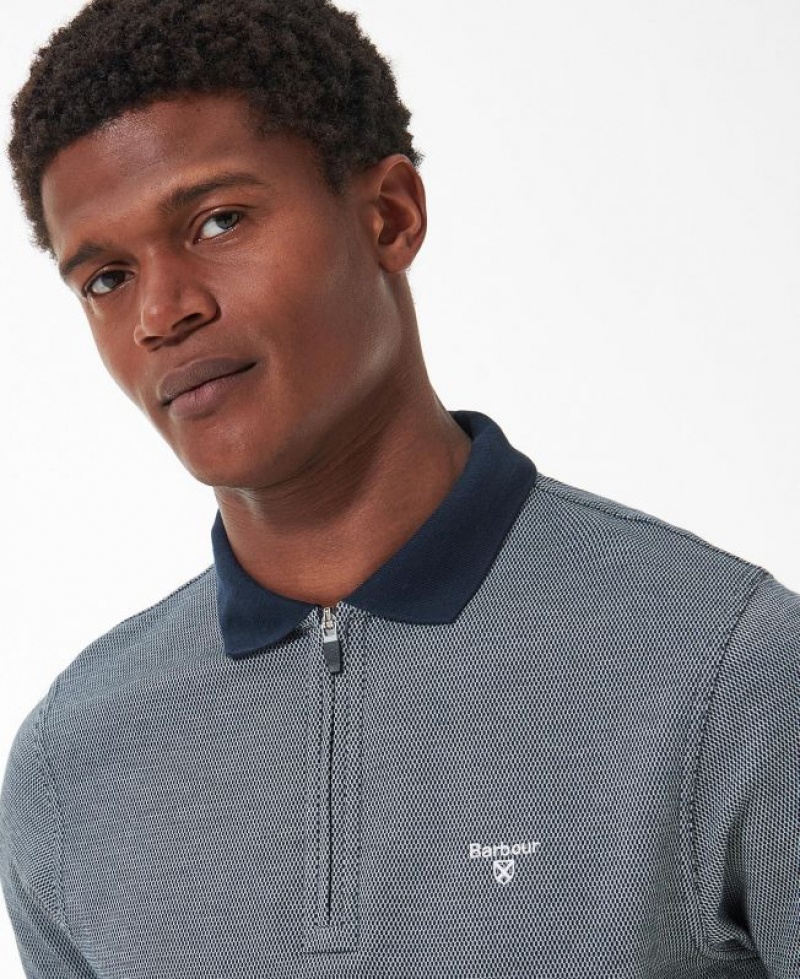 Grey Men Barbour Kelleth Polo Shirt | US-6783UDWRF