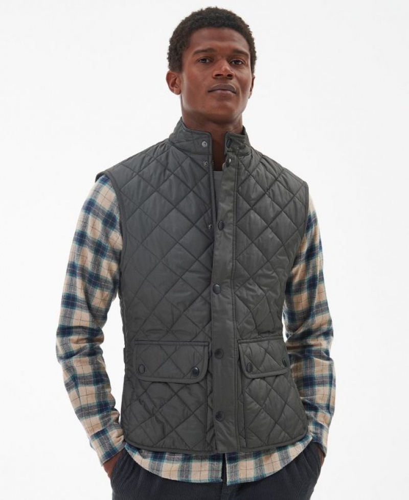 Grey Men Barbour Lowerdale Vest | US-6795WMICG