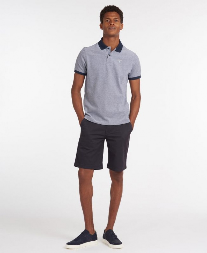 Grey Men Barbour Sports Mix Polo Shirt | US-2619ABTCN