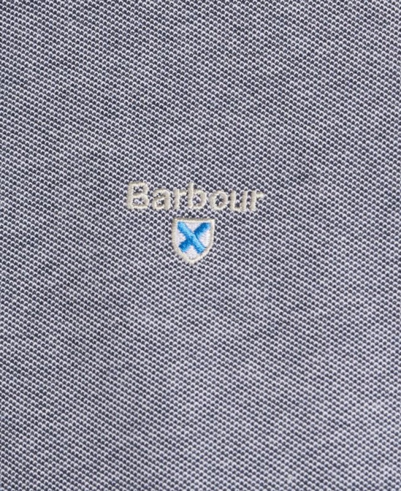 Grey Men Barbour Sports Mix Polo Shirt | US-2619ABTCN