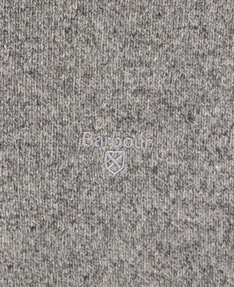 Grey Men Barbour Tisbury Half Zip Sweater | US-4783EKOWU