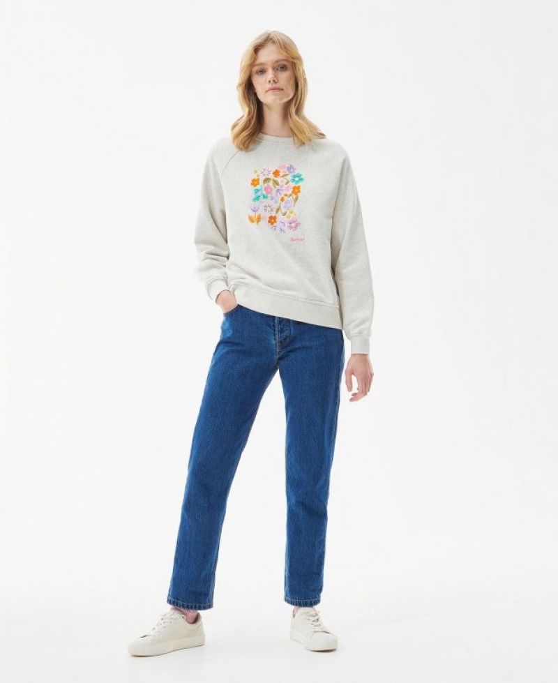 Grey Women Barbour Azalea Sweatshirt | US-2706WZBGA