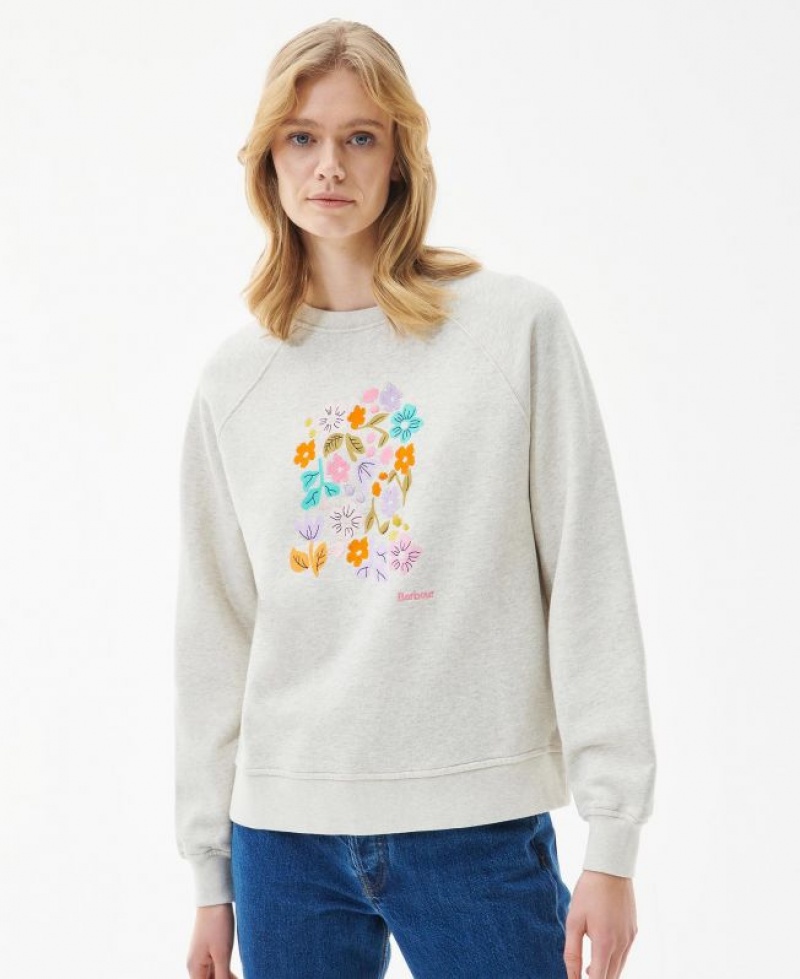 Grey Women Barbour Azalea Sweatshirt | US-2706WZBGA